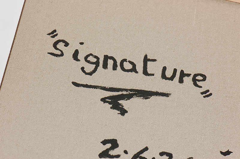  Signature (particolare) - 2010